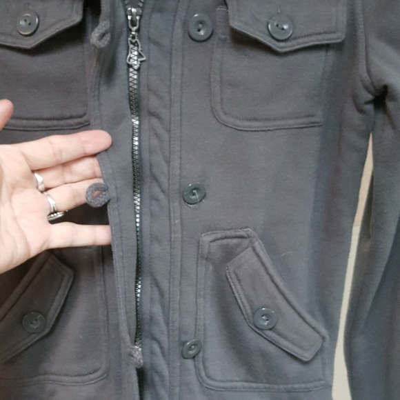 XS FOX MOTORCYCLE RACING CHARCOAL GRAY JACKET SWEATER HOODIE - Picture 7 of 10